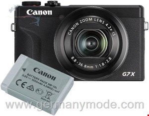 دوربین عکاسی کامپکت دیجیتال تاشو با باتری اضافی کانن Canon PowerShot G7X Mark III Batterie Kit schwarz