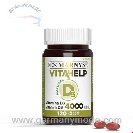 کپسول مکمل غذایی ویتامین D محافظ استخوان مارنیس اسپانیا MARNYS Vitamin D 4000 IU VITAHELP Line MN806