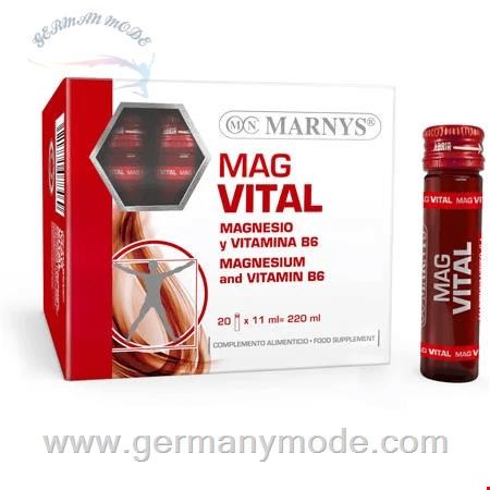 مکمل غذایی آشامیدنی منیزیم ویتانین B6 تقویت عضلات استخوان مارنیس اسپانیا MARNYS Mag Vital MNV226