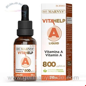 قطره ویتامین A محافظ پوست چشم مارنیس اسپانیا MARNYS Liquid Vitamin A VITAHELP Line MN435