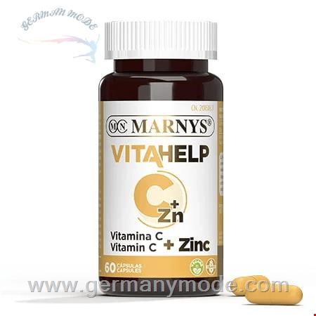کپسول مکمل غذایی ویتامین C زینک تقویت سیستم ایمنی مارنیس اسپانیا MARNYS Vitamin C  Zinc VITAHELP Line MN811A