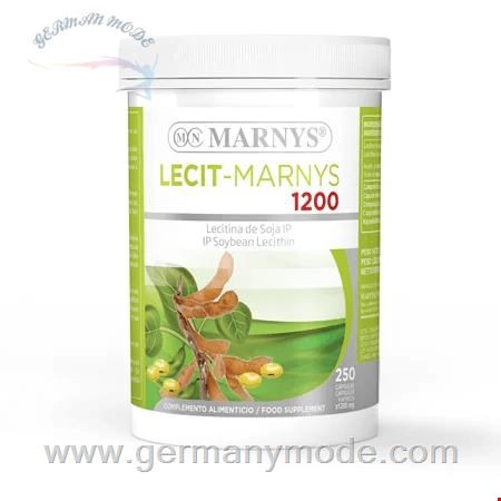 کپسول مکمل سویا بدون مواد تراریخته مارنیس اسپانیا MARNYS Lecit-Marnys Soya Lecithin 250 capsules * 1200 mg MN416