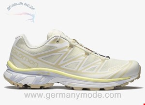 کتانی اسپرت مردانه زنانه سالامون فرانسه SALOMON XT-6 Sportliche Schuhe Unisex Vanilla Ice / Yellow Iris / Arctic Ice
