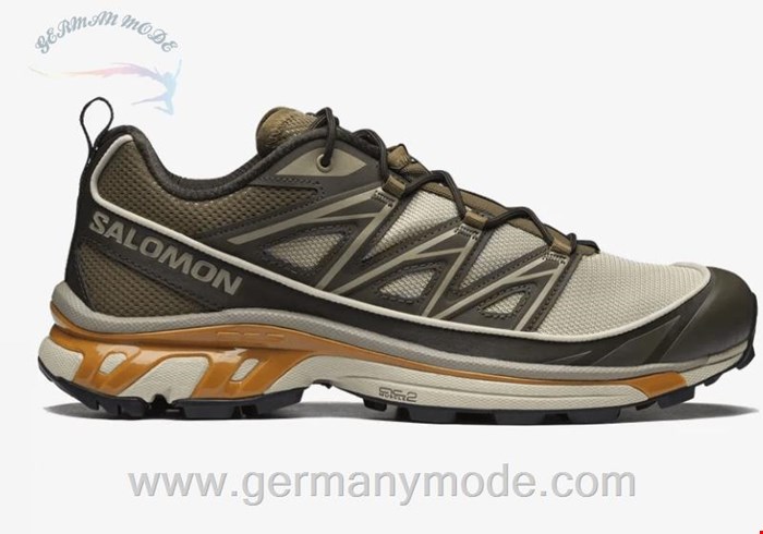 کتانی اسپرت زنانه مردانه سالامون فرانسه SALOMON XT 6 EXPANSE Sportliche Schuhe Unisex Feather Gray Delicioso Golden Oak