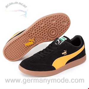کتانی فوتبال مردانه پوما آلمان PUMA Liga Suede Sneakers Puma Black-Radiant Yellow-Puma Team Gold