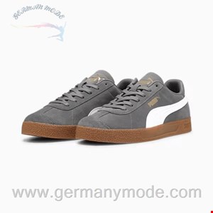 کتانی ورزشی باشگاهی مردانه پوما آلمان PUMA Club Sneaker Cool Dark Gray-PUMA White-PUMA Gold