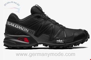 کتانی اسپرت مردانه زنانه سالامون فرانسه SALOMON SPEEDCROSS 3 Sportliche Schuhe Unisex Black / Black / Quiet Shade