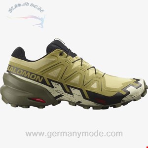 کتانی مردانه سالامون فرانسه SALOMON SPEEDCROSS 6 Trailrunning-Schuhe Herren Leek Green / Black / Bleached Sand