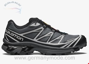 کتانی اسپرت مردانه زنانه سالامون فرانسه SALOMON XT-6 GORE-TEX Sportliche Schuhe Unisex Black / Ebony / Lunar Rock