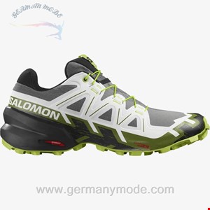 کتانی مردانه سالامون فرانسه SALOMON SPEEDCROSS 6 Trailrunning-Schuhe Herren Black / White / Acid Lime