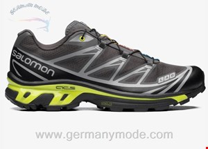 کتانی اسپرت مردانه زنانه سالامون فرانسه SALOMON XT-6 Sportliche Schuhe Unisex Black / Magnet / Evening Primrose