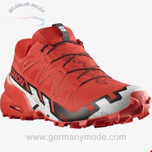 کتانی مردانه سالامون فرانسه SALOMON SPEEDCROSS 6 GORE-TEX Trailrunning-Schuhe Herren Nautical Fiery Red / Black / White
