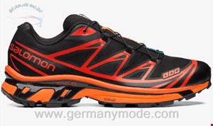کتانی اسپرت مردانه زنانه سالامون فرانسه SALOMON XT-6 Sportliche Schuhe Unisex Black / Magnet / Vibrant Orange