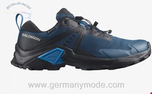 کتانی پیاده روی مردانه سالامون فرانسه SALOMON X RAISE 2 GORE-TEX Hiking-Halbschuhe Herren Legion Blue / Magnet / Blithe