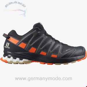 کتانی پیاده روی مردانه سالامون فرانسه SALOMON XA PRO 3D V8 GORE-TEX Trailrunning-Schuhe Herren Night Sky / Red Orange / Safari