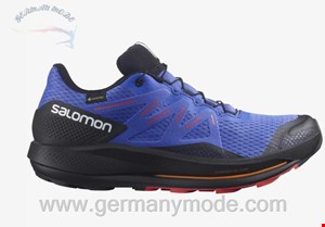 کتانی پیاده روی مردانه سالامون فرانسه SALOMON PULSAR TRAIL GORE-TEX Trailrunning-Schuhe Herren Dazzling Blue / Black / Poppy Red
