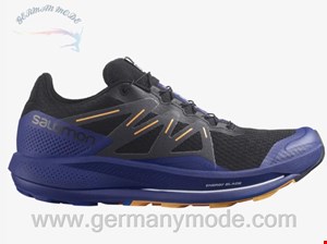کتانی پیاده روی مردانه سالامون فرانسه SALOMON PULSAR TRAIL Trailrunning-Schuhe Herren Black / Clematis Blue / Blazing Orange