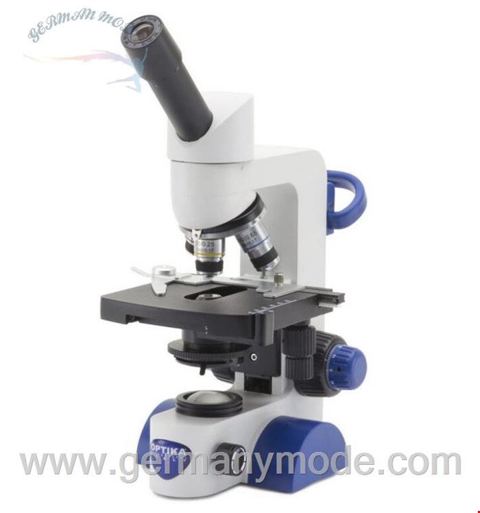 میکروسکوپ اپتیکا ایتالیا OPTIKA Mikroskop B-63, mono, 40-600x, LED, Akku, Kreuztisch